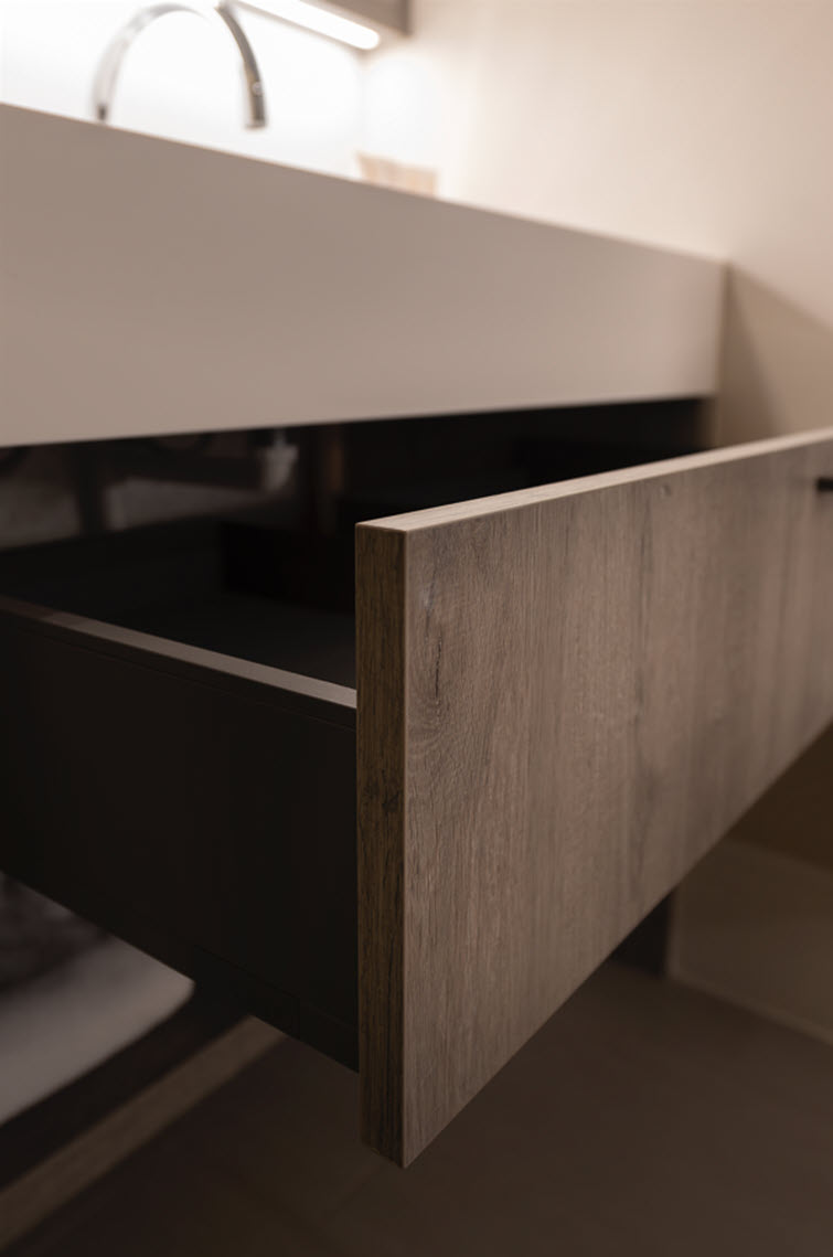 HPL, melamine en clicwall in hotel 'La Réserve' in Knokke